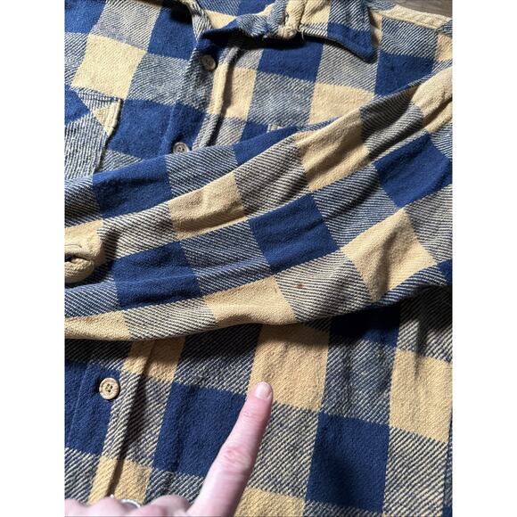 Vintage Big Mac Flannel Shirt 70s 100% Cotton Plaid JCPenney Western Grunge USA - Picture 4 of 8